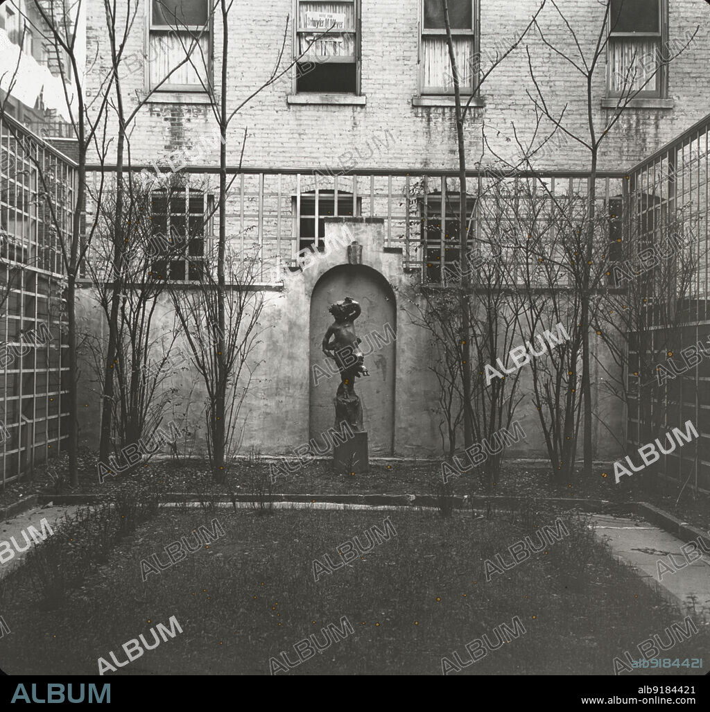 JOHN WALLACE GILLIES. Ruth Bramley Dean house, 150 East 61st Street, New York, New York, c1922. This garden won first prize for back yard garden in The City Gardens Club of New York City 1922 photograph exhibition at the New York Camera Club.