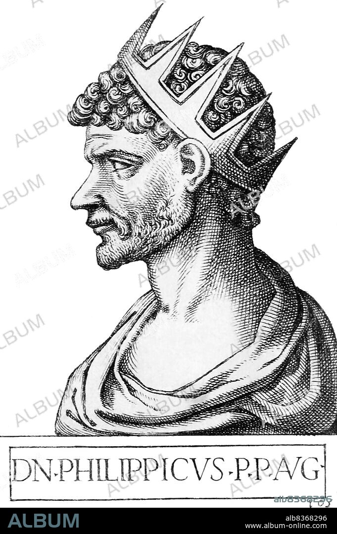 Philippicus (-713), also known as Philippikos Bardanes, was the son of an Armenian patrician in the Byzantine Empire. He became emperor in 711 and reirned until 713.