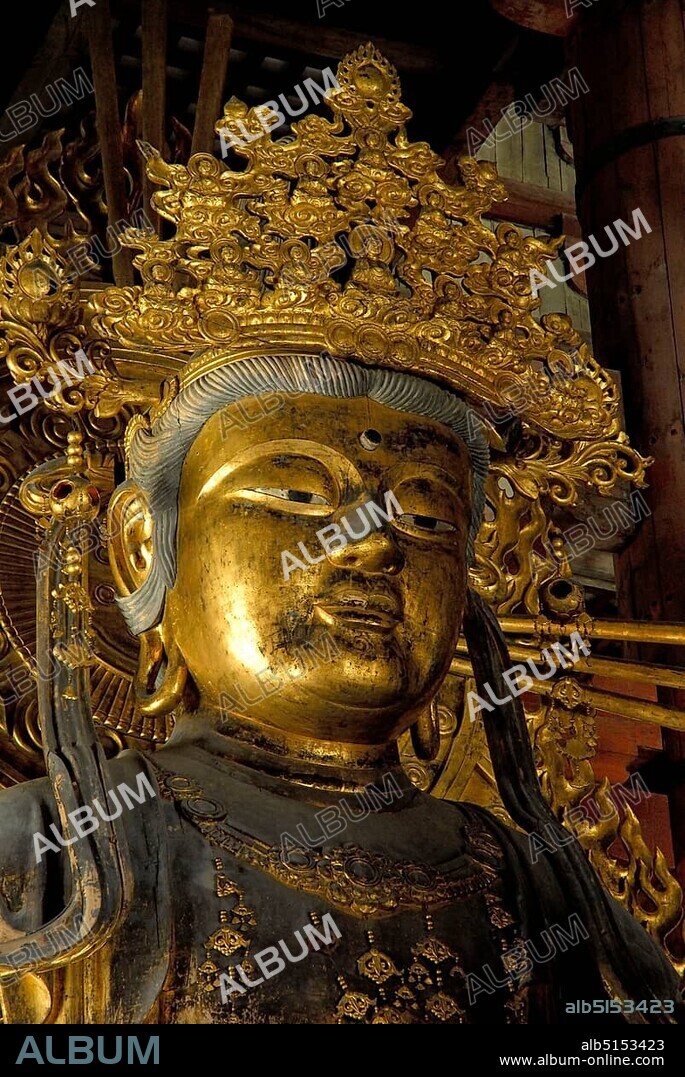 Nyoirin Kannon statue, Buddha, Todai-ji temple, Nara, Japan, Asia.