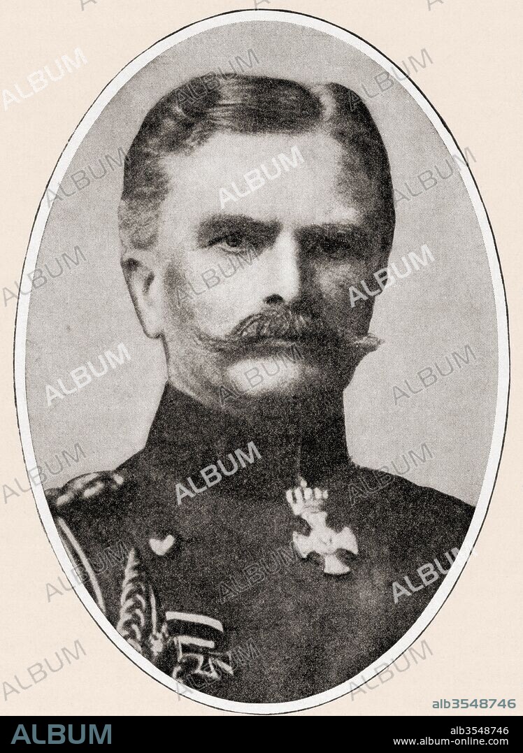 Albert Theodor Otto Emmich, from 1913 von Emmich, 1848 – 1915. Prussian general. From The History of the Great War, published c. 1919.