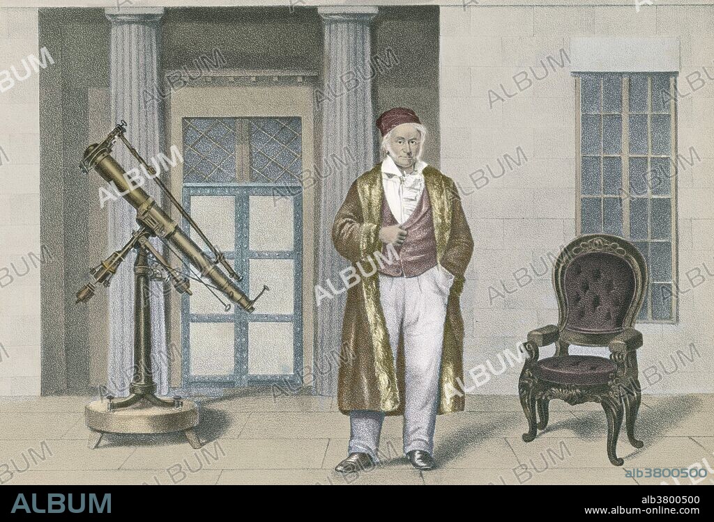 Johann Carl Friedrich Gauss (April 30, 1777 - February 23, 1855) was a German mathematician who contributed significantly to many fields, including number theory, algebra, statistics, analysis, differential geometry, geodesy, geophysics, mechanics, electrostatics, astronomy, matrix theory, and optics. Sometimes referred to as the Princeps mathematicorum and "greatest mathematician since antiquity", Gauss had an exceptional influence in many fields of mathematics and science and is ranked as one of history's most influential mathematicians. He was an ardent perfectionist and a hard worker. He was never a prolific writer, refusing to publish work which he did not consider complete and above criticism. When he died, in 1855 at the age of 77, his brain was preserved and was studied by Rudolf Wagner who found its mass to be 1,492 grams (slightly above average). Highly developed convolutions were also found, which in the early 20th century was suggested as the explanation of his genius.