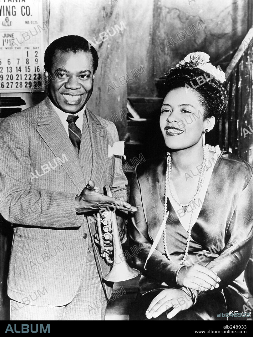 BILLIE HOLIDAY und LOUIS ARMSTRONG in NEW ORLEANS, 1947, unter der Regie von ARTHUR LUBIN. Copyright UNITED ARTISTS.
