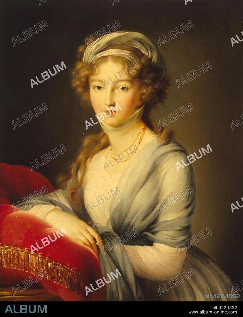 MARIE-LOUISE-ELISABETH VIGéE-LE BRUN. 'Portrait of Grand Duchess Elizabeth Alekseyevna'. France, 1798. Dimensions: 80x65,5 cm.
