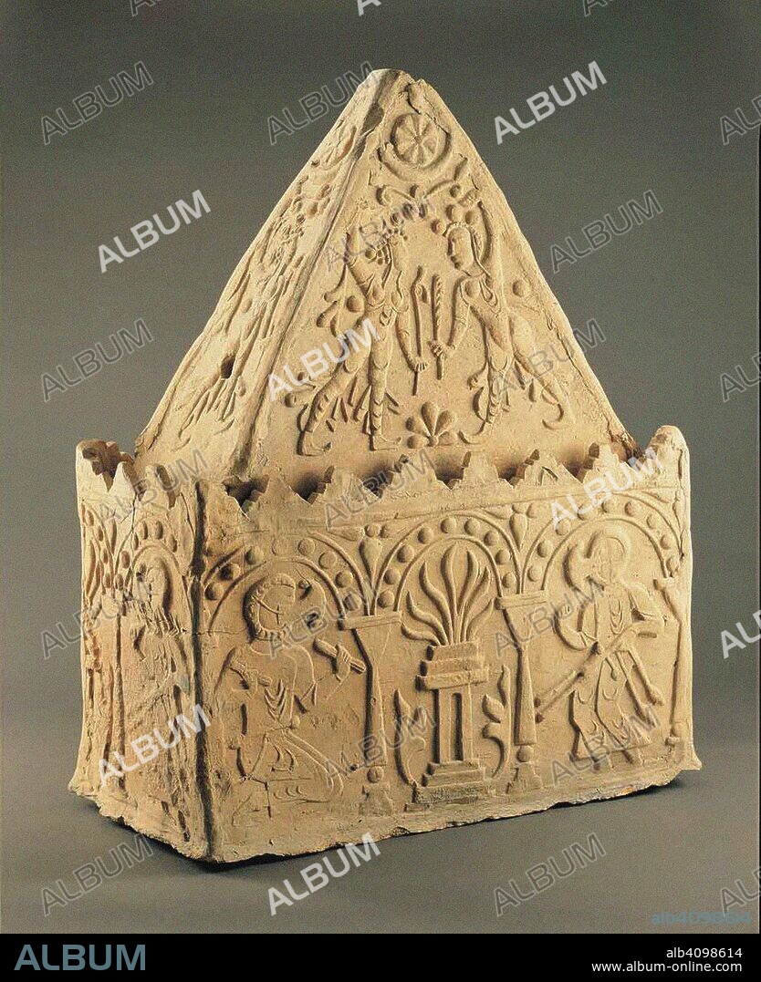 SOGDIAN ART. Sogdian ossuary from Mullah Kurgan.