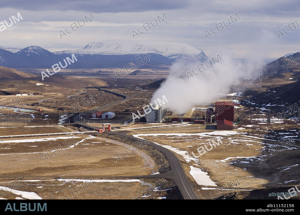 Krafla geothermal power station near Lake Myvatn, Reykjahlid, Iceland, Polar Regions.