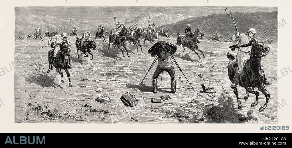 THE NAVY CUP AT GIBRALTAR, THE AMATEUR PHOTOGRAPHER OBTAINS A GOOD POSITION WELL IN THE THICK OF IT, engraving 1890, engraved image, history, arkheia, illustrative technique, engravement, engraving, victorian, Arts, Culture, 19th Century Style, Retro Styled, Vintage, retro, nineteenth century engraving, historic art.