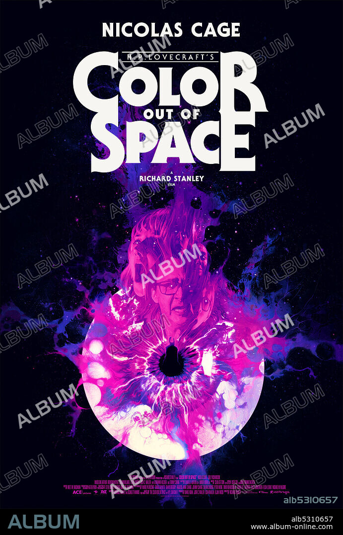 Plakat zu DIE FARBE AUS DEM ALL, 2019 (COLOR OUT OF SPACE), unter der Regie von RICHARD STANLEY. Copyright SpectreVision.