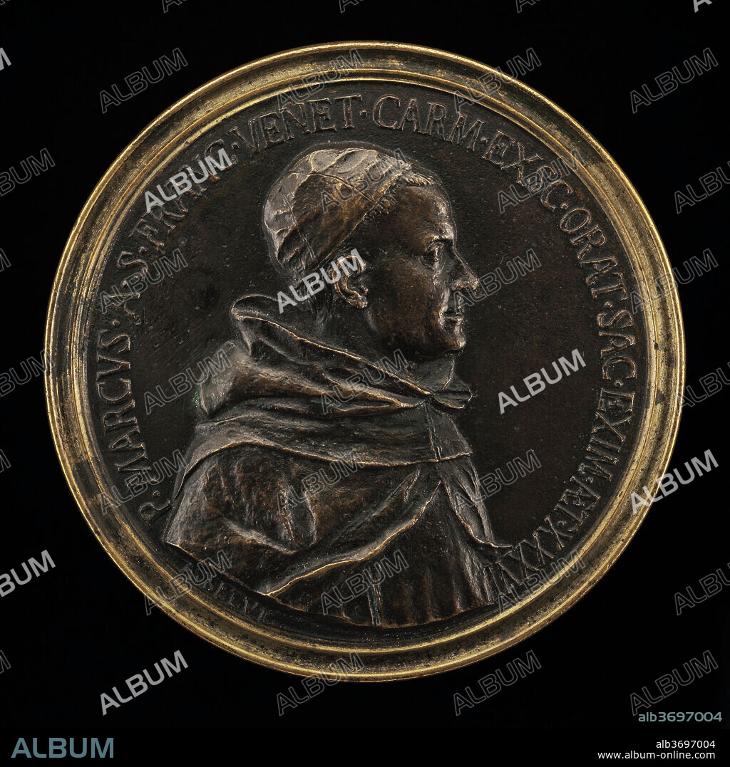 ANTONIO FRANCESCO SELVI. Giancarlo Rossetti, 1712-1793, Carmelite Preacher Padre Marco di San Francesco [obverse]. Dated: 1748. Dimensions: overall (diameter): 8.66 cm (3 7/16 in.). Medium: bronze.