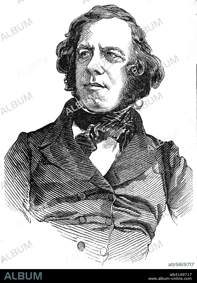 The late Mr. J. Augustine Wade, 1845. Portrait of Irish composer and conductor Joseph Augustine Wade. 'When a boy, between nine and ten years of age, Mr. Wade left home, presented himself at the gate of Trinity College, Dublin, and, addressing the porter in Latin, according to usage, obtained his admission...He subsequently studied as a surgeon, but ultimately adopted music as a profession...Mr. Wade was a classical scholar, a master of modern languages, an accomplished instrumentalist, and a profound theorist. He was agreeable and courteous in personal character and conversation, generous and frank in disposition; had he possessed more persevering industry, his excellent scholarship and natural genius would have secured to him more substantial results. We lament to learn that he has left a widow totally unprovided for'. From "Illustrated London News", 1845, Vol VII.