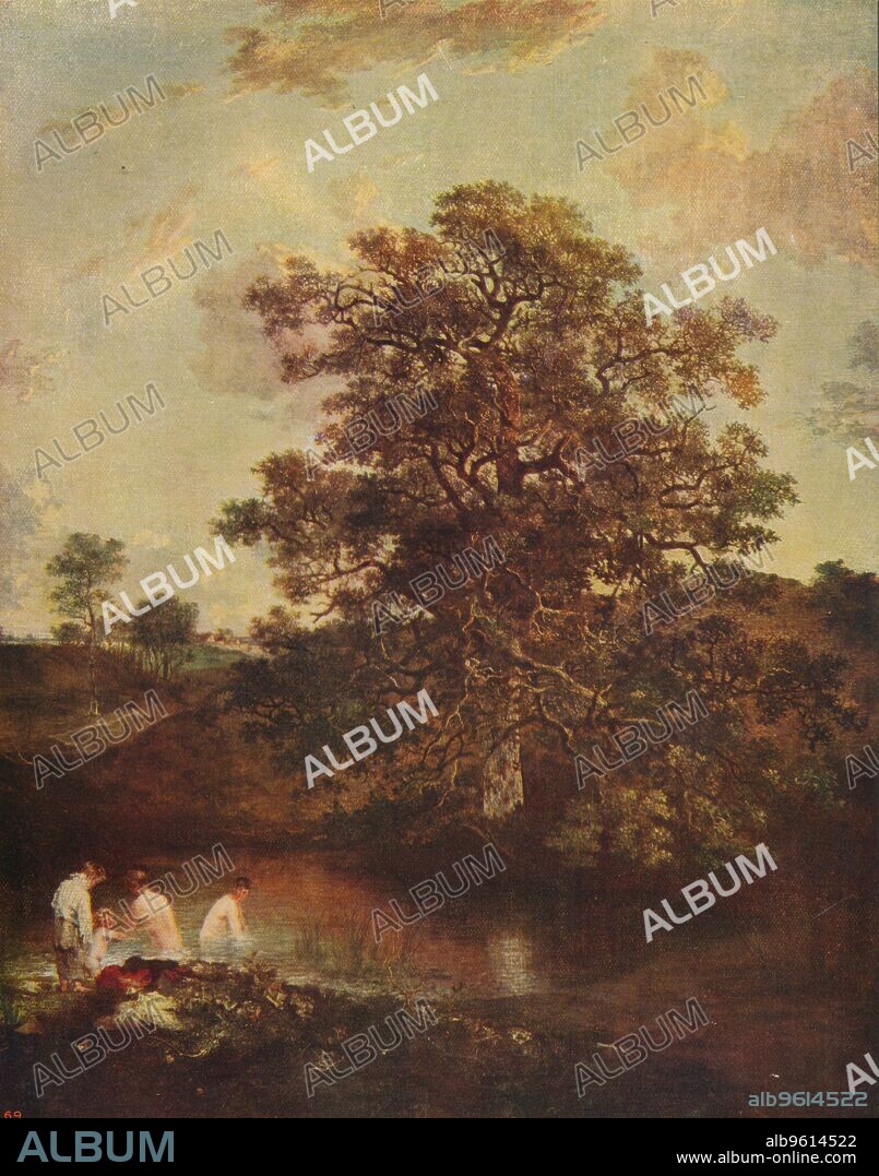 JOHN CROME. 'The Poringland Oak', c1818-1820, (c1915). The painting is held by the Tate Modern, London. From International Art: Past and Present by Alfred Yockney. [Virtue & Company, London, c1915].
