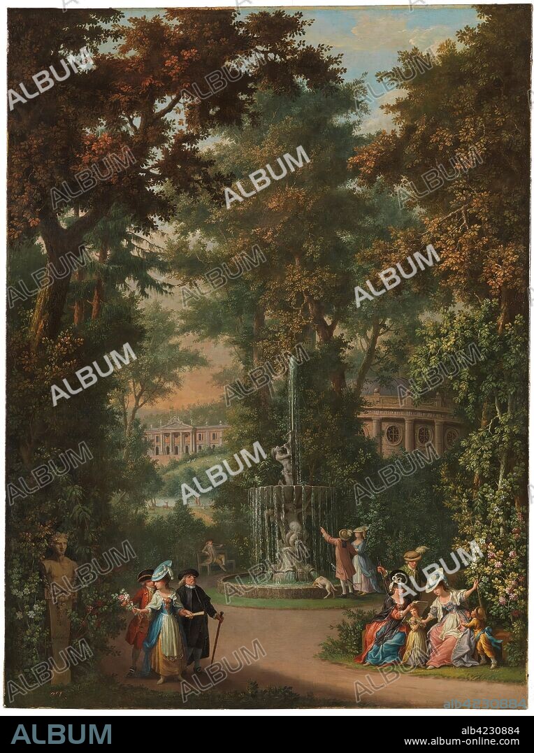 GIOVANNI BATTISTA INNOCENZO COLOMBO. Giovanni Battista Colombo / 'Garden Scenes'. Ca. 1765. Oil on canvas.
