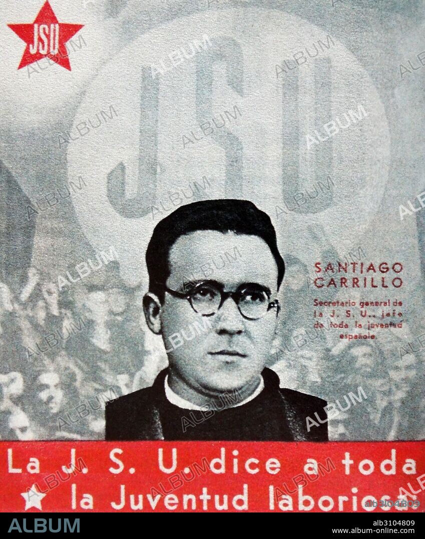 Santiago Carrillo (2nd from Left) Secretary of the Socialist Youth. Santiago José Carrillo Solares (18 January 1915 – 18 September 2012) was a Spanish politician who served as General Secretary of the Communist Party of Spain (PCE) from 1960 to 1982.