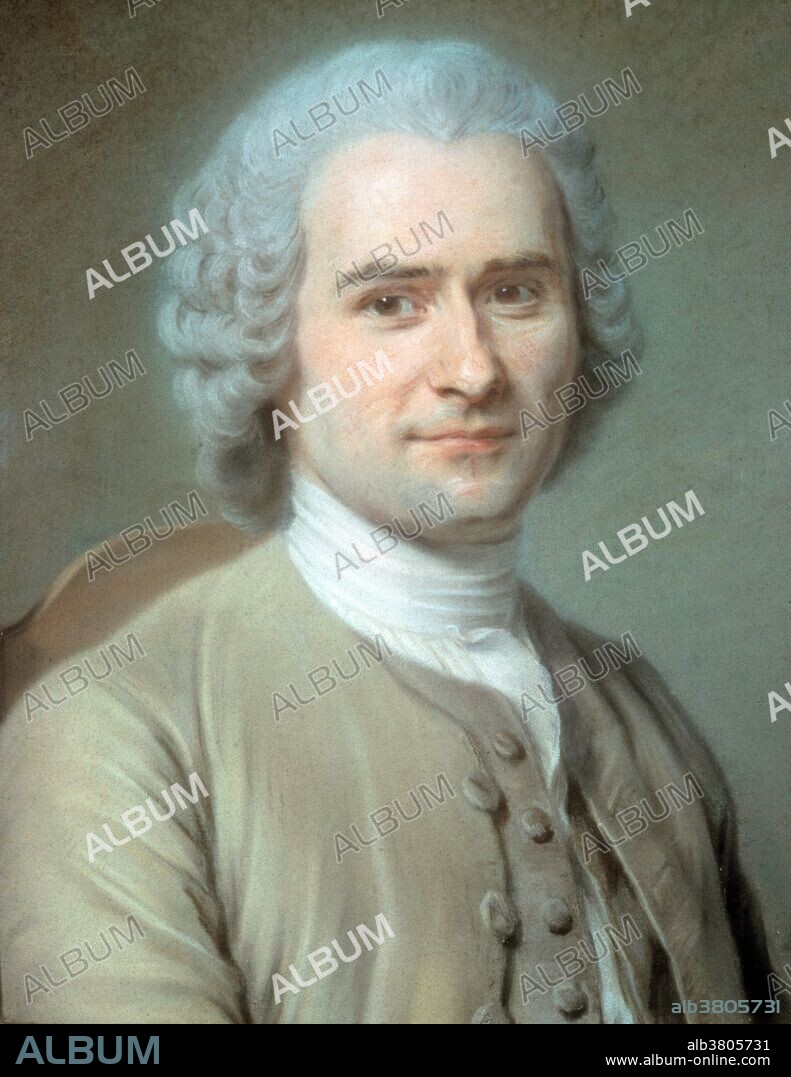 Jean-Jacques Rousseau (June 28, 1712 - July 2, 1778) was a Swiss philosopher, writer, and composer of 18th century Romanticism of French expression. His political philosophy influenced the French Revolution as well as the overall development of modern political, sociological and educational thought. His novel Ã‰mile: or, On Education is a treatise on the education of the whole person for citizenship. His autobiographical writings, his Confessions, which initiated the modern autobiography, and his Reveries of a Solitary Walker, exemplified the late 18th century movement known as the Age of Sensibility. His Discourse on the Origin of Inequality and his On the Social Contract are cornerstones in modern political and social thought. He was a successful composer of music. He wrote seven operas as well as music in other forms, and he made contributions to music as a theorist. During the period of the French Revolution, Rousseau was the most popular of the philosophers among members of the Jacobin Club. There is little doubt that for the last ten or fifteen years of his life, Rousseau was not wholly sane. His final years were largely spent in deliberate withdrawal. He suffered a hemorrhage and died in 1778 at the age of 66, and was interred as a national hero in the PanthÃ©on in Paris, in 1794, 16 years after his death. No artist credited, undated.