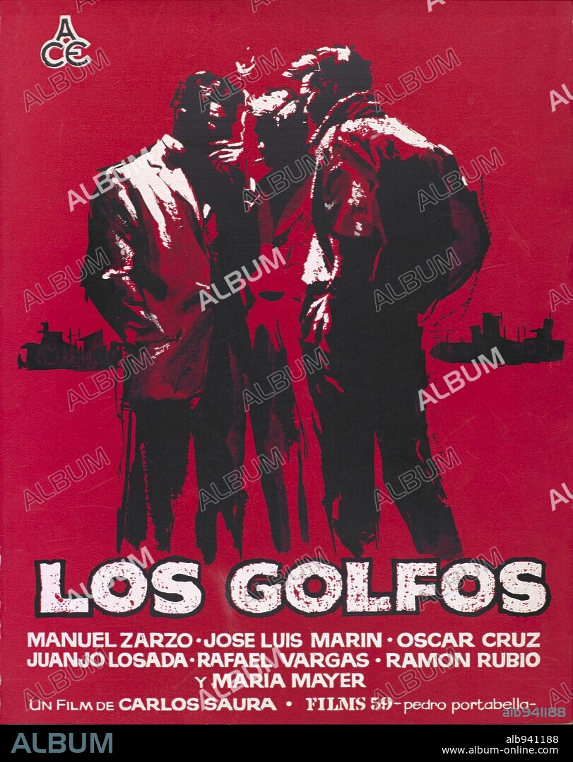 Poster de LOS GOLFOS, 1959, dirigida por CARLOS SAURA. Copyright FILMS 59.