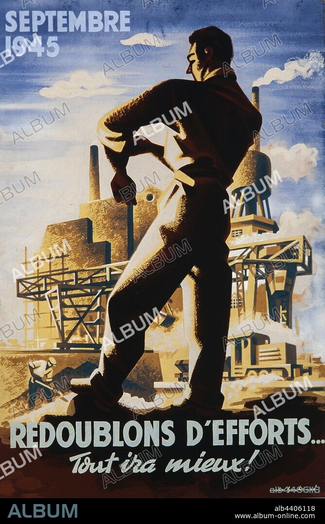 CARLES FONTSERÈ. Carles Fontserè i Carrió / 'Redoublons d'efforts… Tout ira mieux!', 1945.