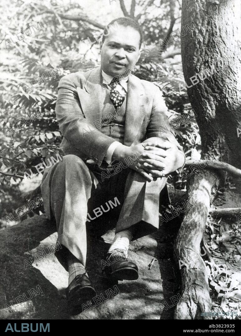 Countee Cullen (May 30, 1903 - January 9, 1946) was an American poet and leading figure in the Harlem Renaissance. He was brought up by a woman named Mrs. Porter, who may have been his paternal grandmother, who brought him to Harlem when he was nine. No known reliable information exists of his childhood until 1918 when he was taken in, or adopted, by Reverend Cullen the local minister, and founder, of the Salem Methodist Episcopal Church. He attended the DeWitt Clinton High School, and graduated with honors in Latin, Greek, Mathematics, and French. In 1925 he graduated from NYU as one of eleven students selected to Phi Beta Kappa. Cullen entered Harvard, to pursue a masters in English, about the same time his first collection of poems, Color, was published, a landmark of the Harlem Renaissance. He graduated with a masters degree in 1926. By 1929 he had published four volumes of poetry. He promoted the work of other black writers, but by 1930 his reputation as a poet waned. From 1934 until the end of his life, he taught English, French, and creative writing at Frederick Douglass Junior High School in NYC. He died from high blood pressure and uremic poisoning in 1946, at the age of 42. Cullen photographed by Carl Van Vechten, 1941.