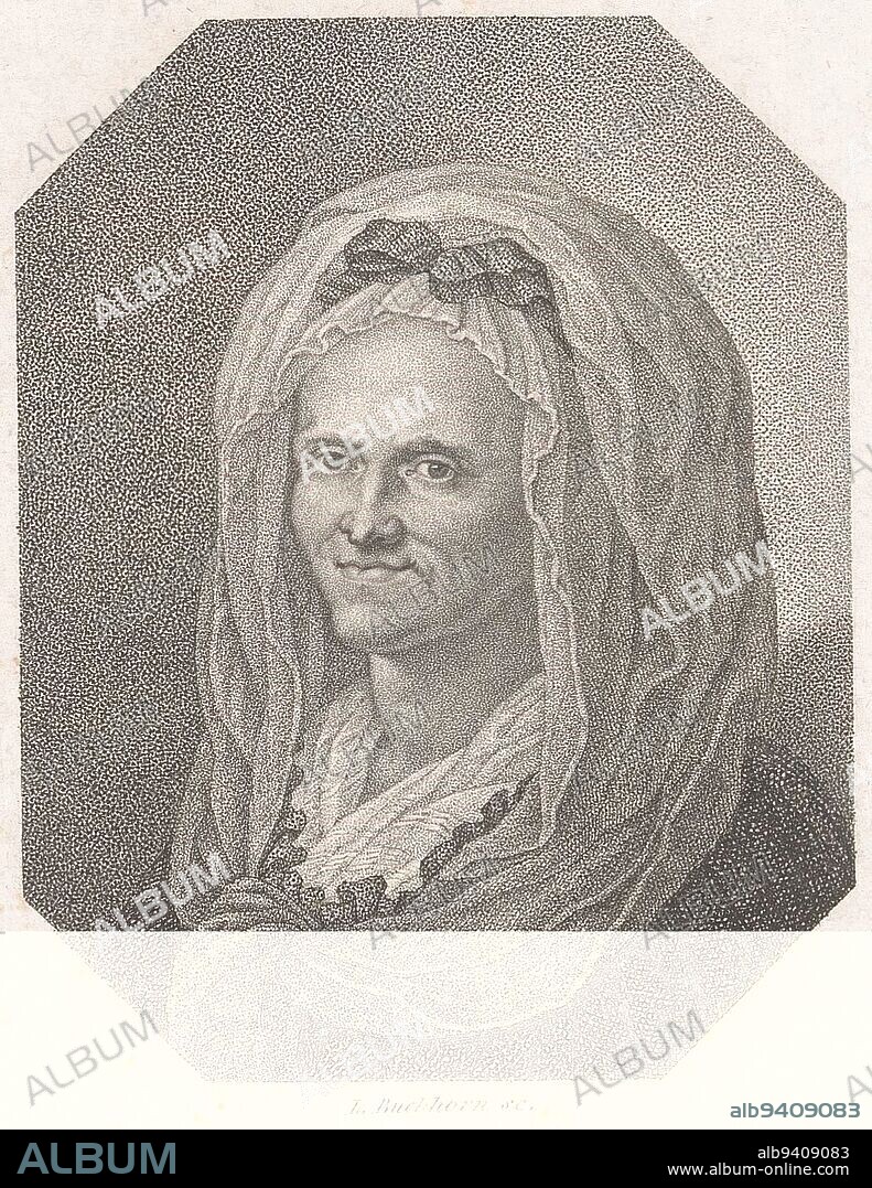Portrait of Anna Luise Karsch, Ludwig Buchhorn, 1818 - 1832, print maker: Ludwig Buchhorn, (mentioned on object), publisher: gebroeders Schumann, (mentioned on object), print maker: Berlin, publisher: Zwickau, 1818 - 1832, paper, h 180 mm - w 121 mm.