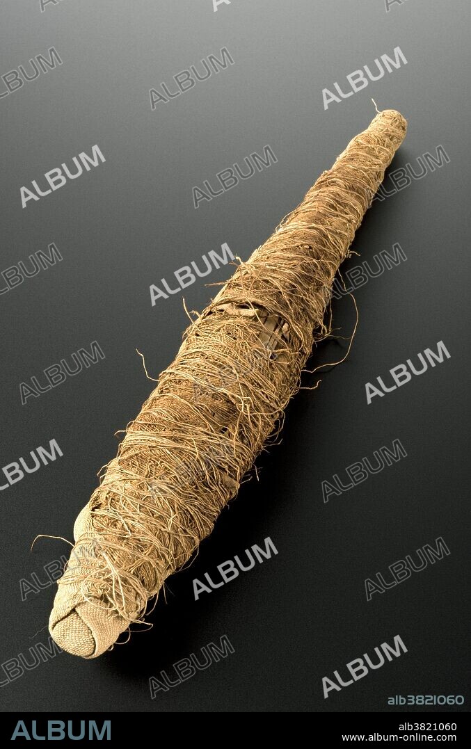 Mummy of a crocodile, Ancient Egypt, 2000-1001 BCE. Sobek was an ancient Egyptian crocodile and river god sometimes represented as a crocodile or as a crocodile-headed man. Crocodiles were mummified as gifts for Sobek and were also symbols of the Pharaohs. Sobek's main shrine was at Lake Fayum, called Crocodilopolis by the Greeks. Some animals were considered by the ancient Egyptians to be sacred and were venerated as earthly representatives of certain gods.