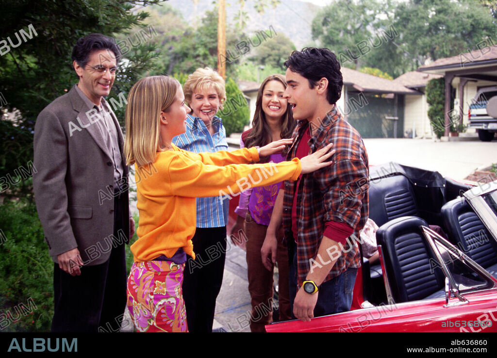 JESSE BRADFORD, JULIA SWEENEY, LINDZE LETHERMAN, PAULA GARCES und ROBIN THOMAS in CLOCKSTOPPERS, 2002, unter der Regie von JONATHAN FRAKES. Copyright PARAMOUNT PICTURES / BARIUS, CLAUDETTE.