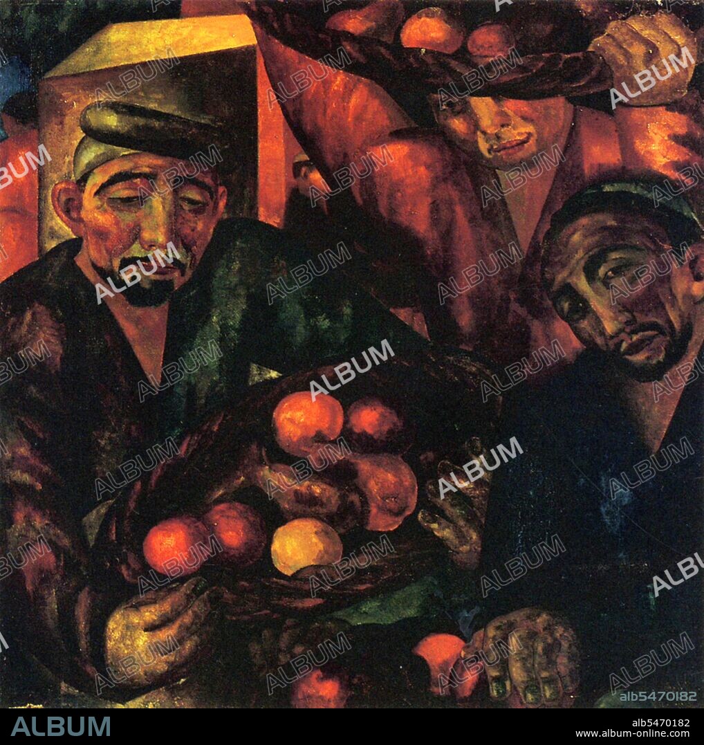 Usto Mumin, born Alexander Nikolaev (1897-1957), was a Russian artist who settled in Uzbekistan in 1920. He embraced Uzbek culture wholheartedly and adopted Islam, changing his name to Usto Mumin, while devoting himself to the study of Uzbek music and dance. As an adoptive Uzbek, he is considered a leading representative of Central Asian avant garde painting of the 1920s and 1930s.