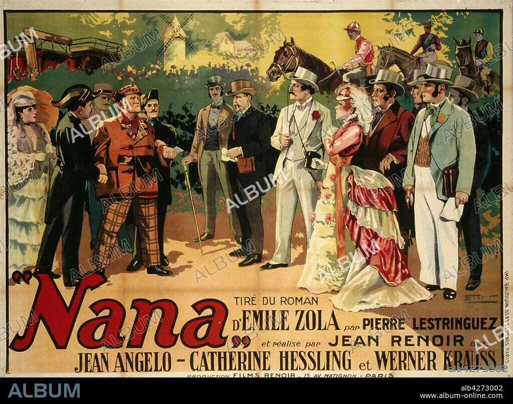 FRANçOIS FLORIT. Movie poster Nana by Jean Renoir.
