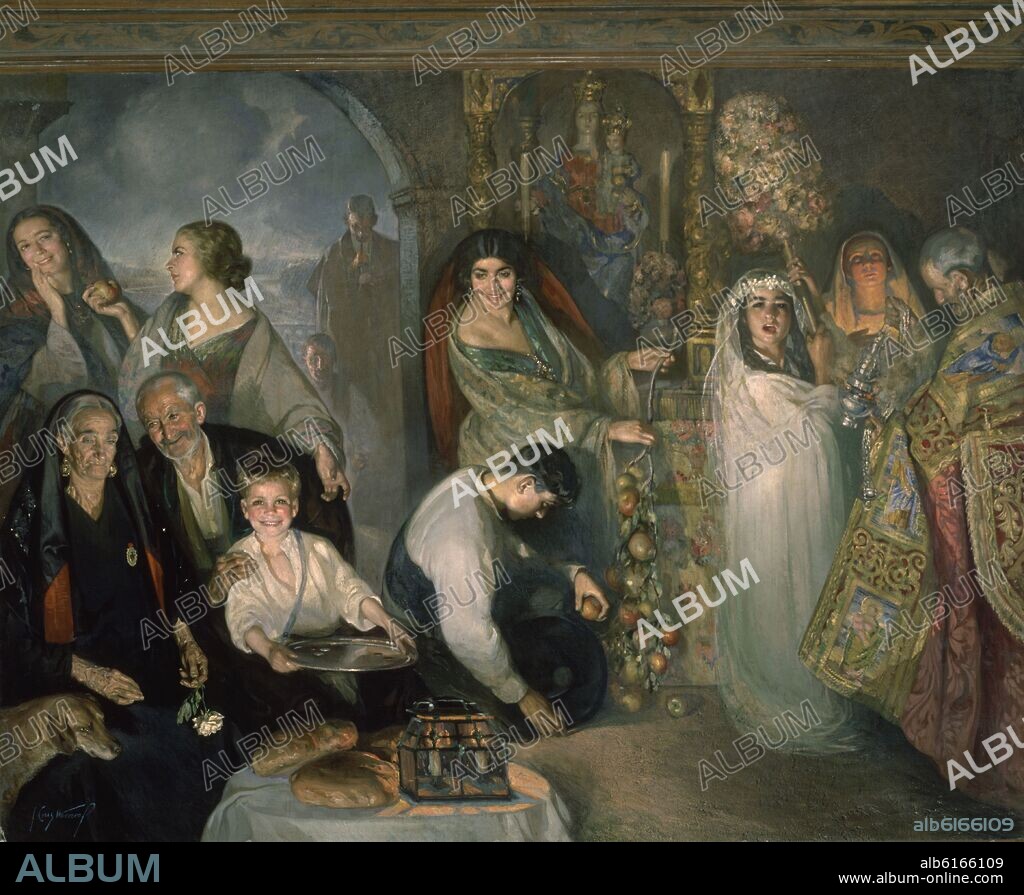 JOSÉ CRUZ HERRERA. LA OFRENDA - SIGLO XX.