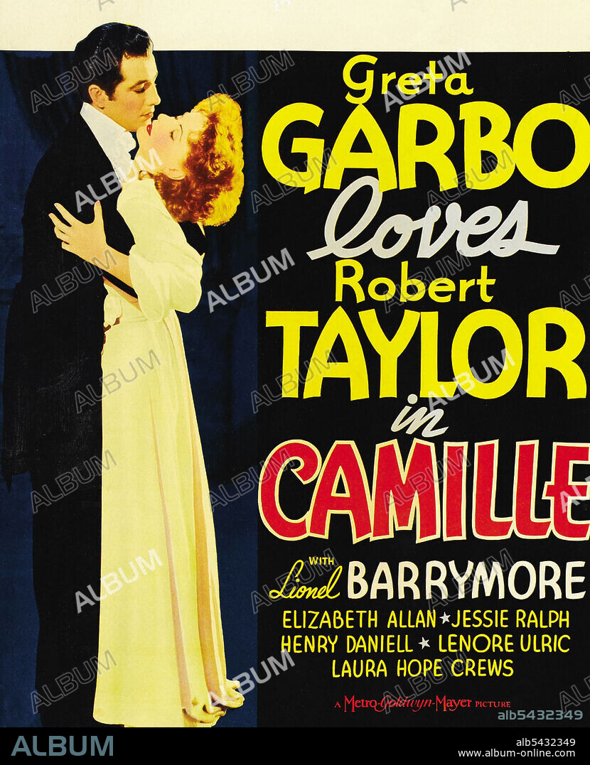 GRETA GARBO y ROBERT TAYLOR en MARGARITA GAUTIER, 1936 (CAMILLE), dirigida por GEORGE CUKOR. Copyright M.G.M.
