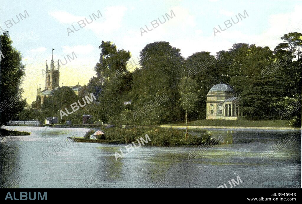 Garrick's Villa, Richmond upon Thames, London, 20th Century. The country retreat of the well-known actor and theatre manager David Garrick (1717-1779). Postcard from The Souvenir Album, Views of London And The River Thames, From London To Oxford, (London, 20th Century).