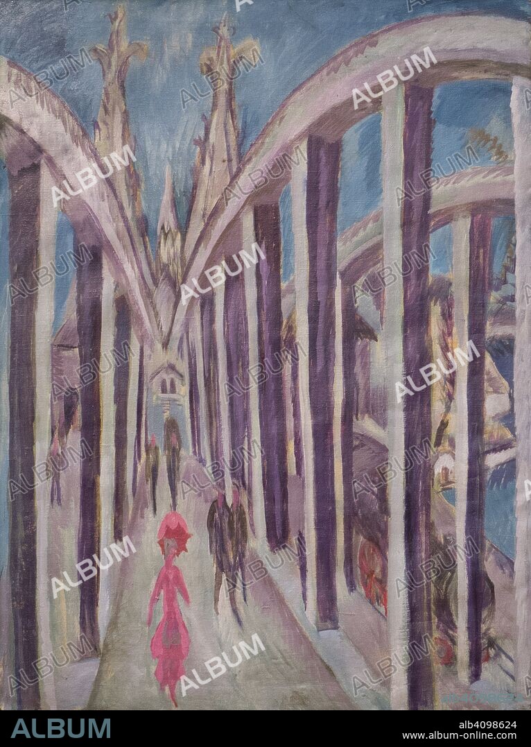 ERNST LUDWIG KIRCHNER. Rhine Bridge at Cologne.