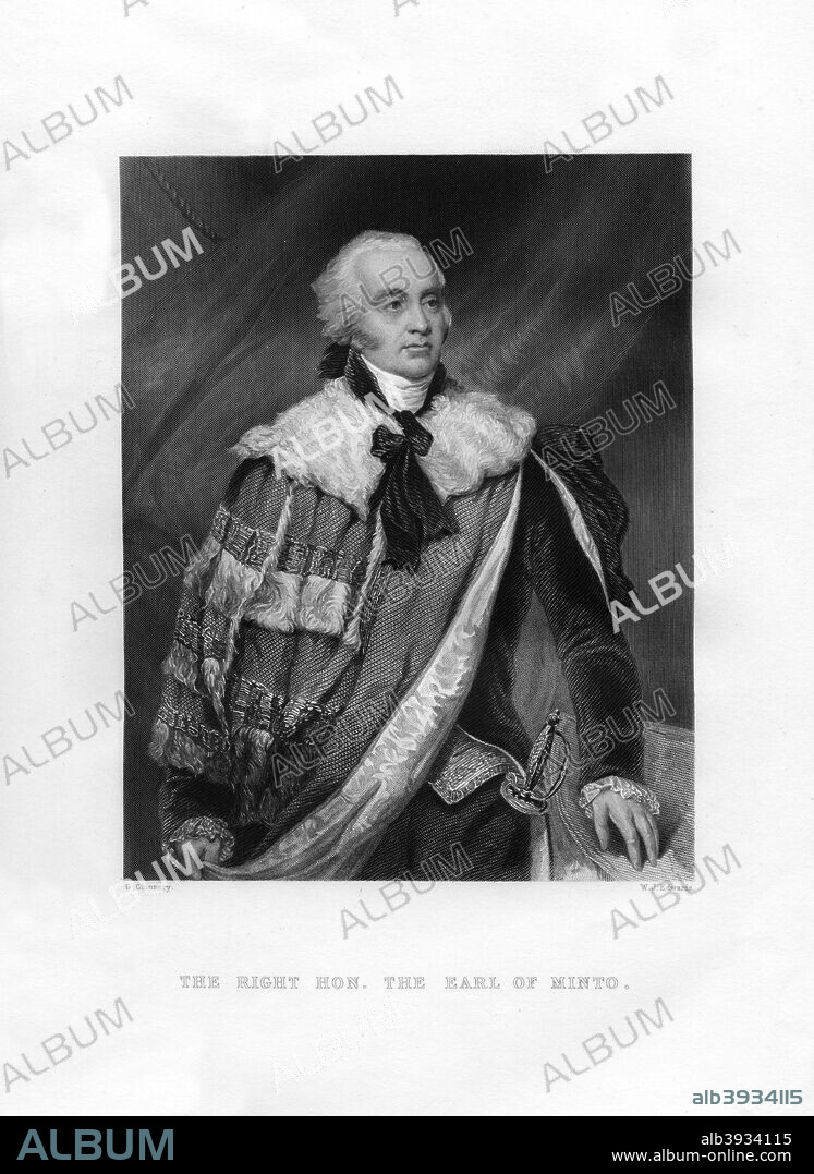 Gilbert Elliot Murray-Kynynmound, 1st Earl of Minto, 19th century. Lord Minto (1751-1814) was Governor-General of India.