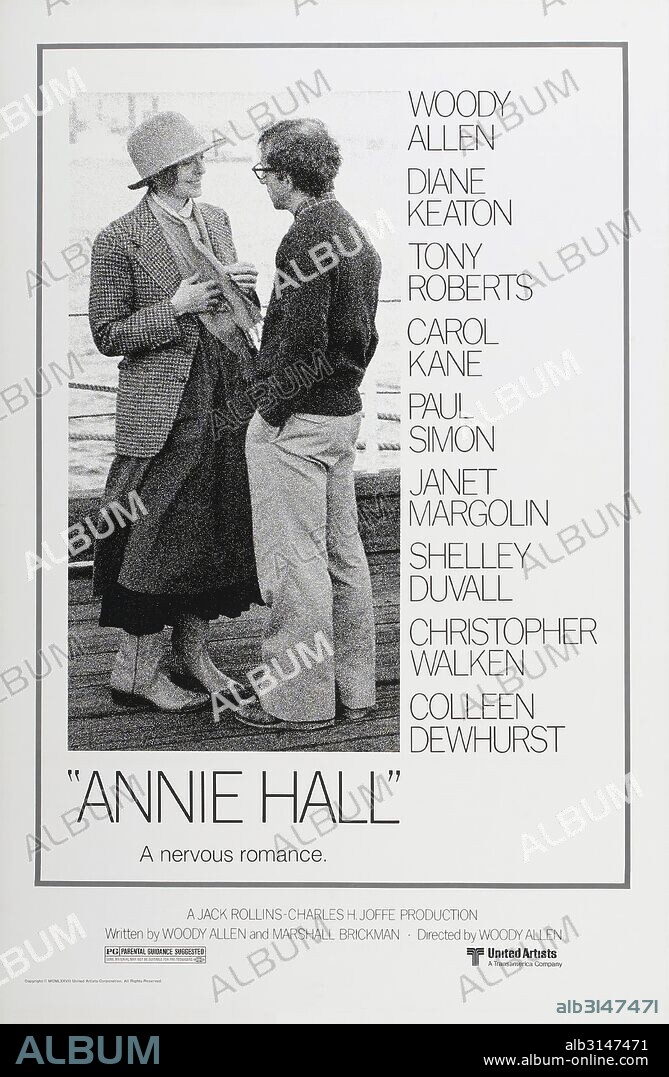 Affiche de ANNIE HALL, 1977, réalisé par WOODY ALLEN. Copyright UNITED ARTISTS.