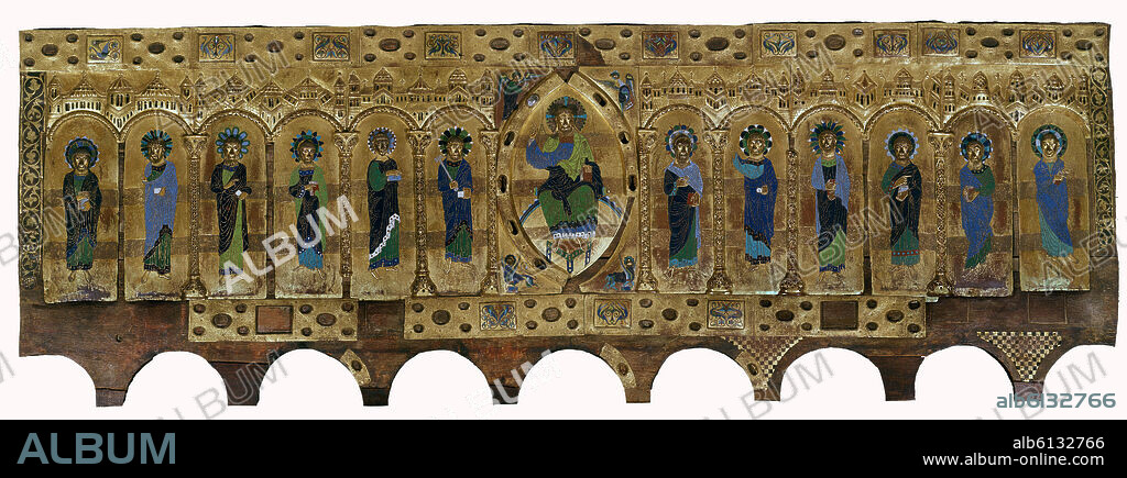 FRONTAL DE SILOS (1150-1160) - ESMALTE DE LIMOGES -ARTES SUNTUARIAS ROMANICAS.
