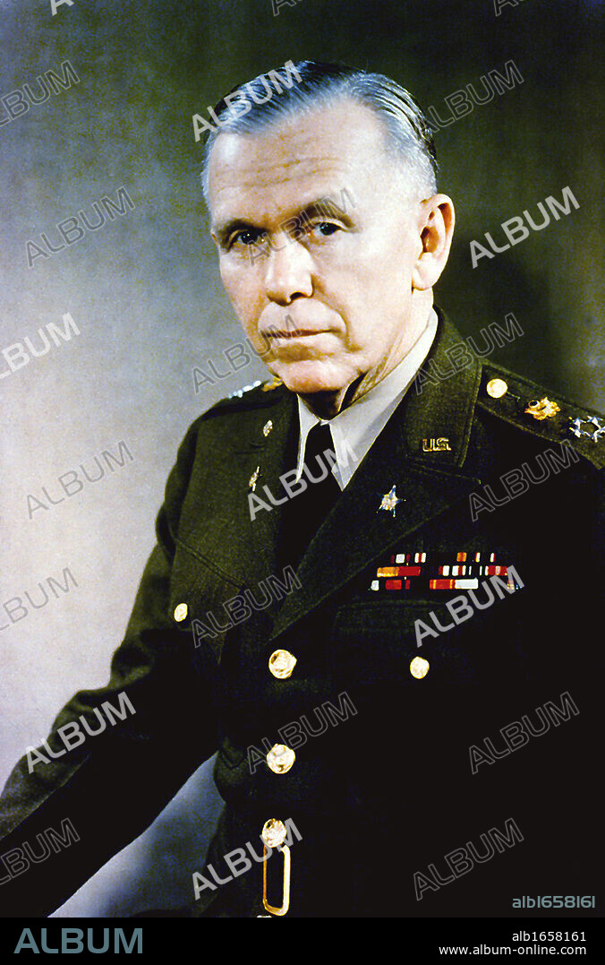 George Calett Marshall (1880-1959) American soldier and military leader., Chief of Staff of the US Army. Appointed Secretary of State by President Truman in 1945 he headed the European Recovery Plan which became known as the Marshall Plan.