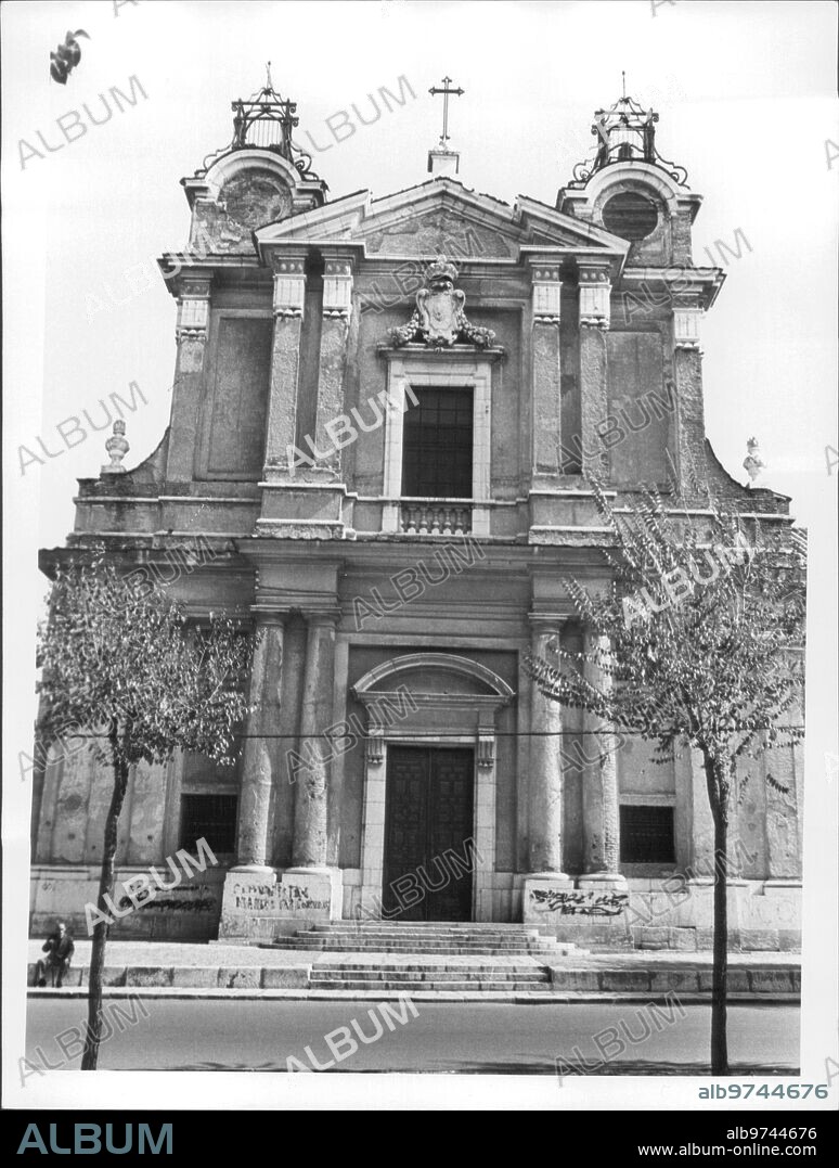 8 octubre 1982. Vista del convento de san Pascual en Aranjuez, Madrid.