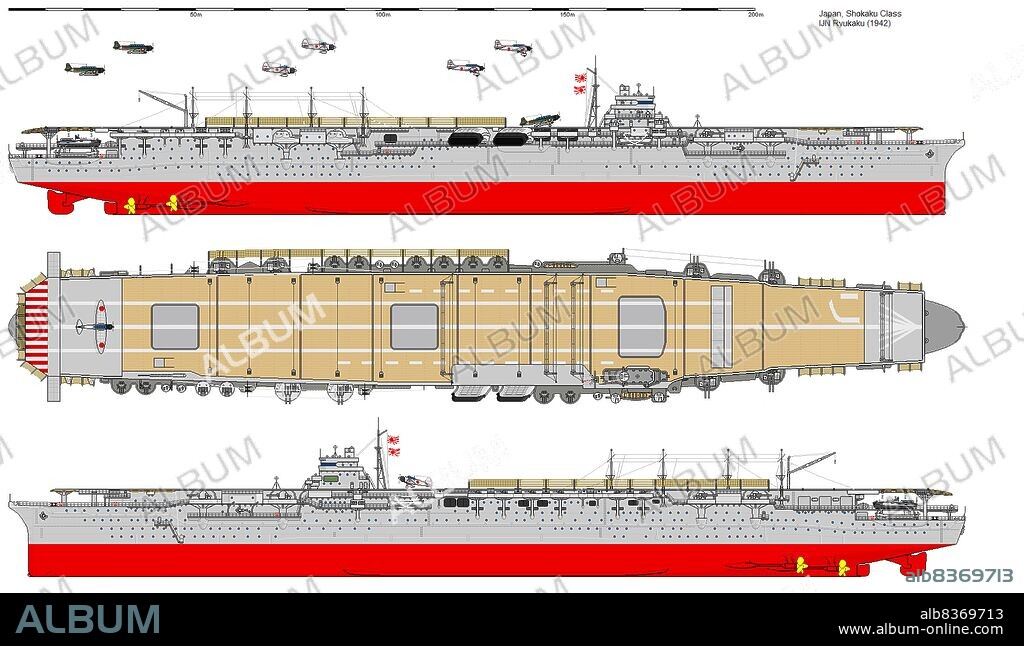 The Imperial Japanese Navy aircraft carrier Shokaku was constructed between 1937 and 1939, and served between 1927 and 1944.<br/><br/>. The Shokaku participated in the attack on Pearl Harbour in December 1941, and was sunk at the Battle of the Philippine Sea in 1944.
