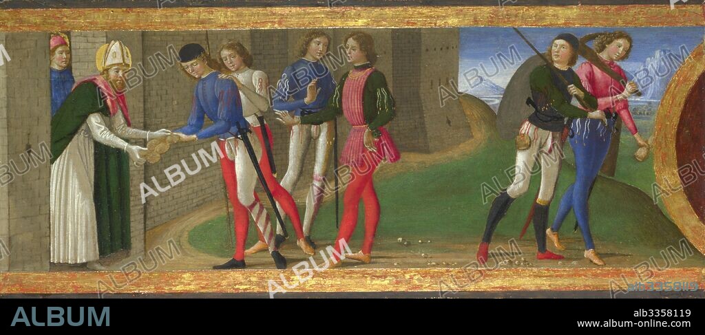DOMENICO GHIRLANDAIO. Legend of Saints Justus and Clement of Volterra.