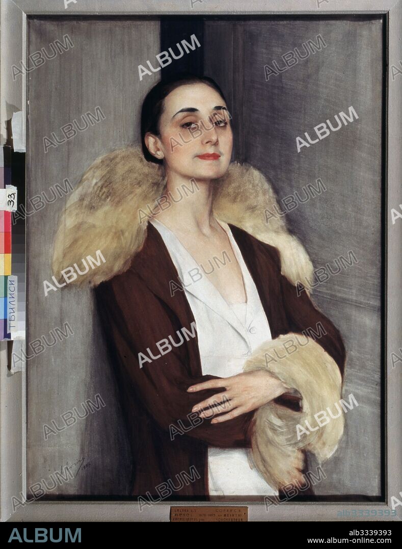 SAVELI ABRAMOVICH SORIN. Portrait of Melita Cholokashvili (1895-1985).