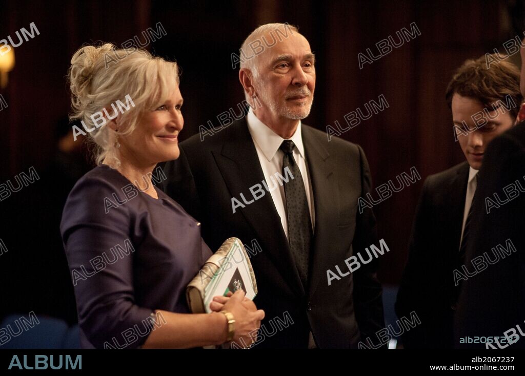 ANTON YELCHIN, FRANK LANGELLA and GLENN CLOSE in 5 TO 7, 2014, directed by VICTOR LEVIN. Copyright DEMAREST FILMS.