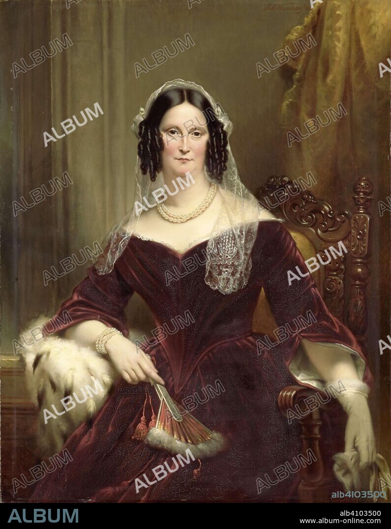 JAN ADAM KRUSEMAN. Dieuwke Fontein (1800-79), Second Wife (Married 1834) of Adriaan van der Hoop. Dating: 1844. Place: Netherlands. Measurements: h 126 cm × w 97.5 cm; d 8.5 cm.