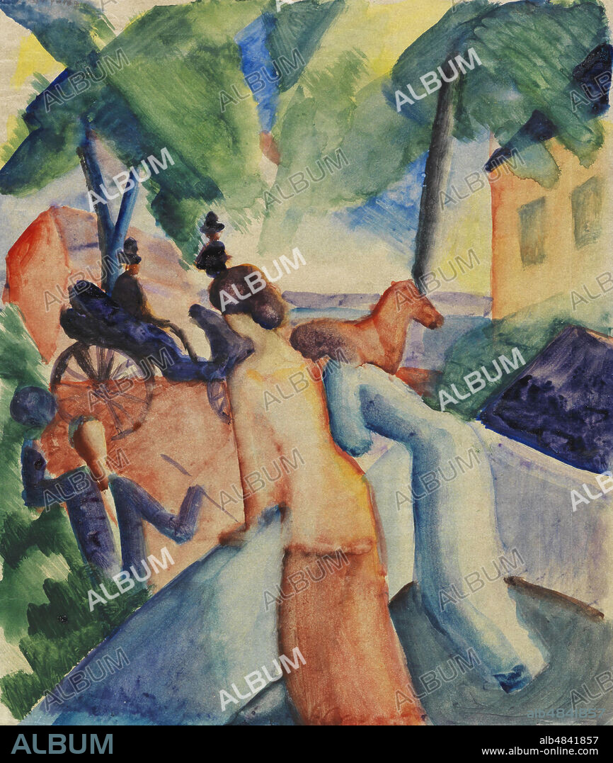 AUGUST MACKE. Greeting (Lake Thun).