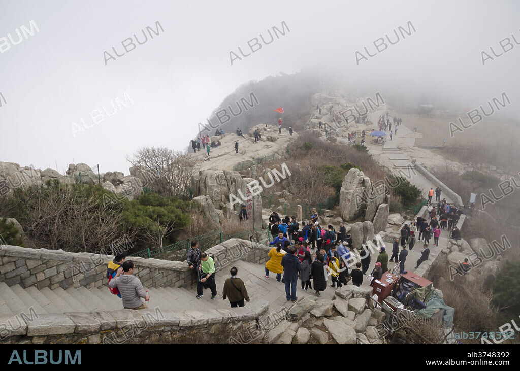 Mount Taishan, UNESCO World Heritage Site, Taian, Shandong province, China, Asia.