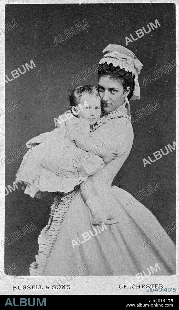 Princess of Wales and Princess Maud of Wales, 1872.