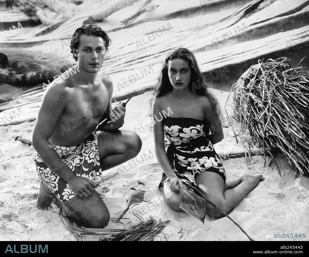 DOROTHY LAMOUR und JON HALL in ...DANN KAM DER ORKAN, 1937 (THE HURRICANE), unter der Regie von JOHN FORD. Copyright UNITED ARTISTS.