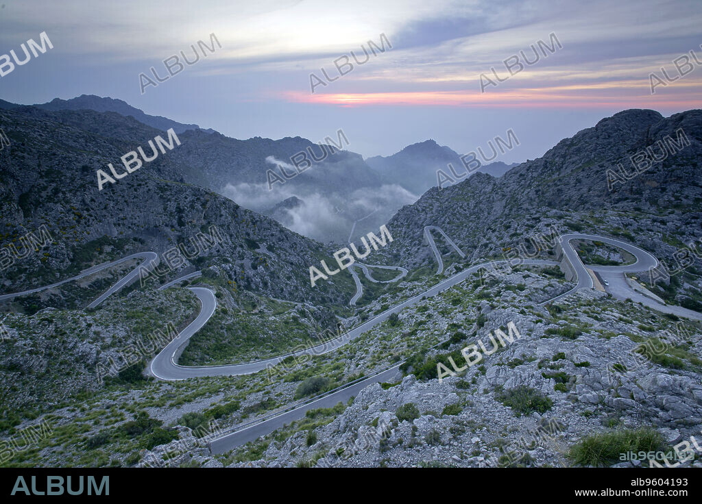 Carretera de Sa Calobra. Escorca.Sierra de Tramuntana.Mallorca.Islas Baleares. España.