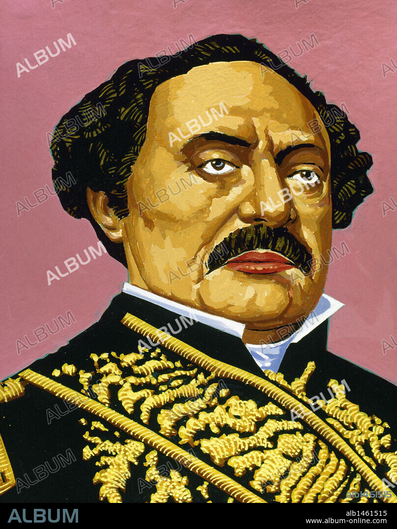 Jose Antonio Paez (1790-1873). Venezuelan militar and politician. President of Venezuela on three times (1830-1835, 1839-1843, 1861-1863).