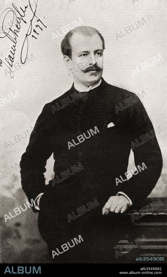 Jean de Reszke, 1850 – 1925. Polish tenor. From Jean de Reszke and The Great Days of Opera, published 1933.