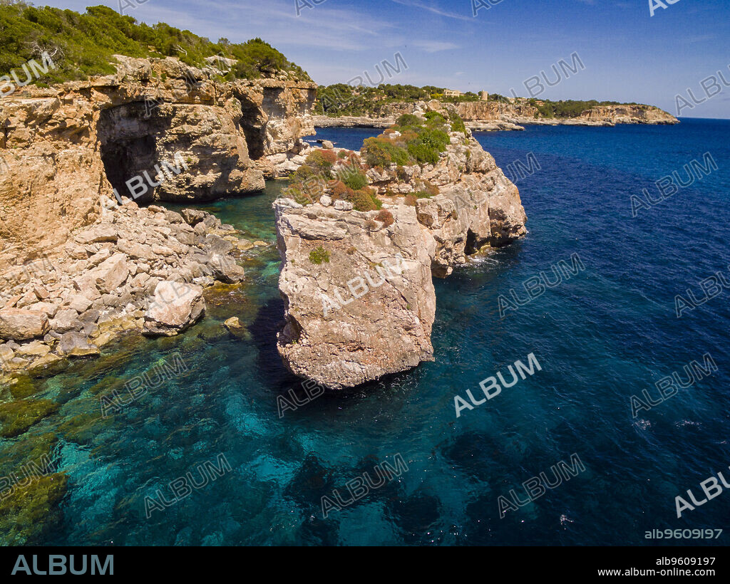 Es Pontas, arco natural de roca, Santanyí, Mallorca, balearic islands, spain, europe.