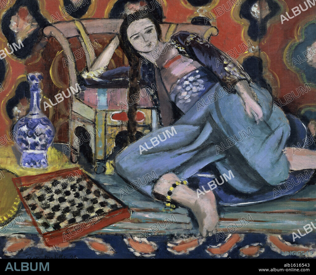 Odalisque with a Turkish Chair by Henri Matisse, 1928, 1869-1954, France, Paris, Musee National d'Art de Moderne.