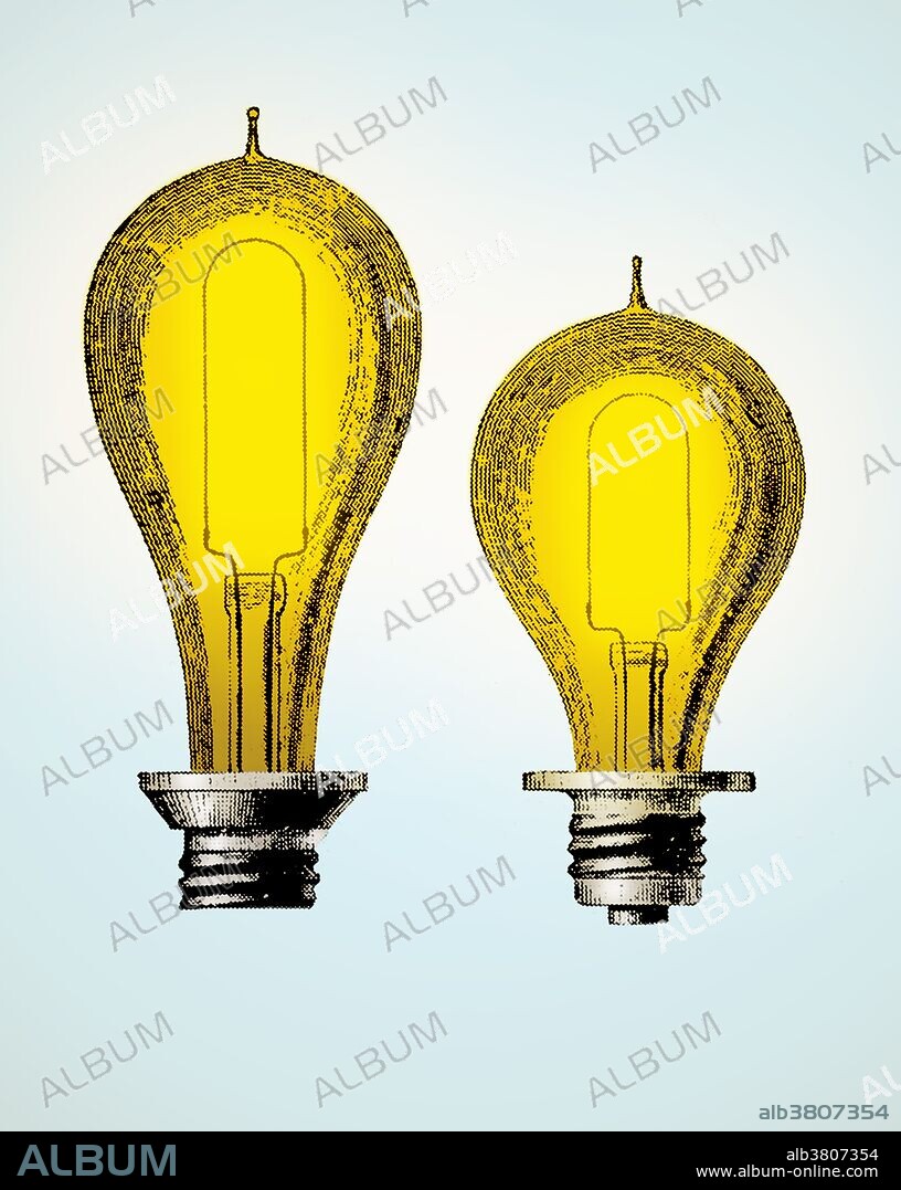 Edison bamboo carbon filament, incandescent lamp, 1881-82. After many experiments, first with carbon filaments and then with platinum and other metals, in the end Edison returned to a carbon filament. The first successful test was on October 22, 1879: it lasted 13.5 hours. Edison continued to improve this design and by November 4, 1879, filed for U.S. patent 223,898 (granted on January 27, 1880) for an electric lamp using "a carbon filament or strip coiled and connected to platina contact wires". This was the first commercially practical incandescent light. This image has been color enhanced.