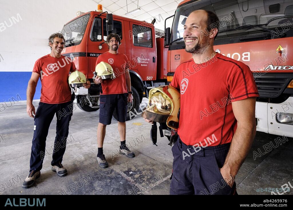 estacion de bomberos, Inca, Mallorca, balearic islands, spain, europe.